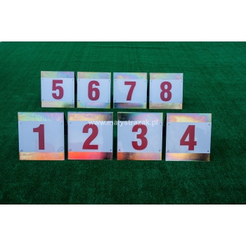 Tabliczki informacyjne - strefy zmian (8 szt.)